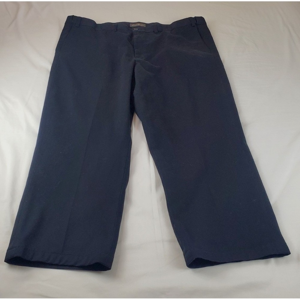 Eddie Bauer‎ Mens Navy Blue Wrinkle Free Relaxed Fit Chino Pants Size T46